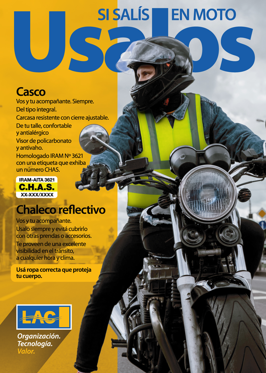 Casco de moto homologado - Seguridad Vial en la Empresa